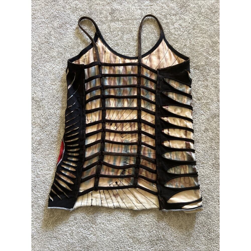 Grateful Dead Steal Your Face Handmade Tank Top Women’s Small - Picture 5 of 6